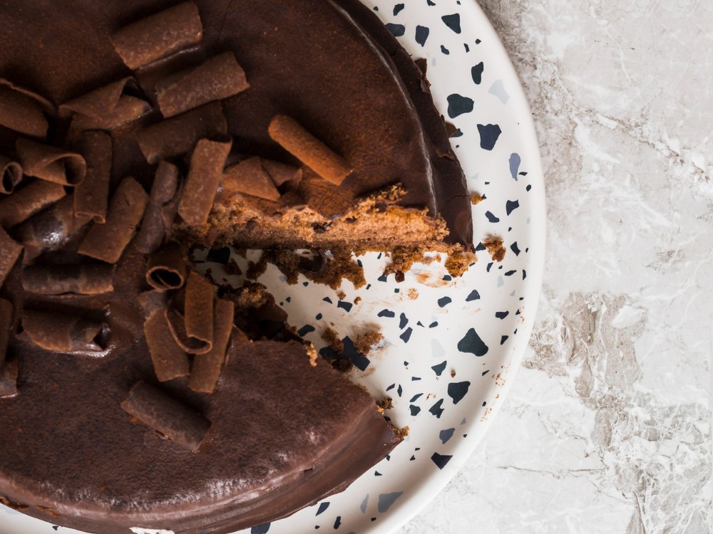 Kahden suklaan hyydykekakku